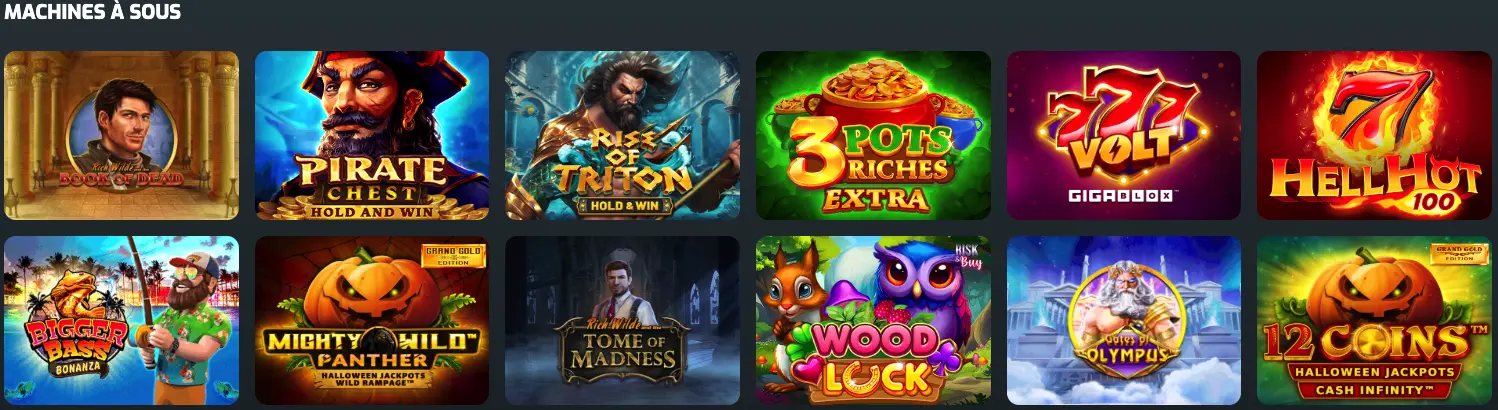 Machines à sous populaires sur Evobet avec plus de 4000 titres disponibles